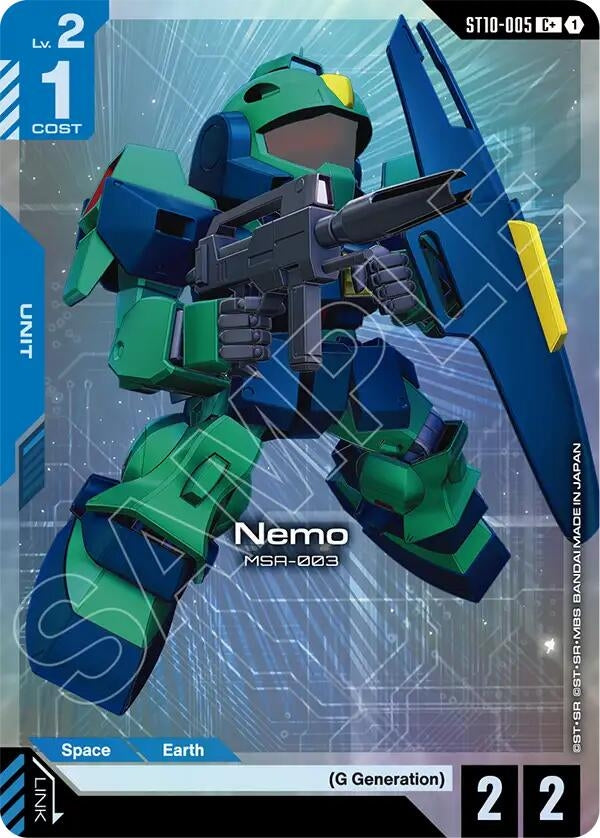 Image for Nemo (C+) (ST10-005) (Starter Deck 10: Generation Pulse) (ST10) - Gundam Card Game