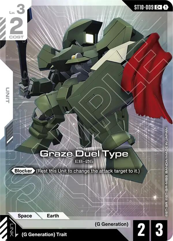 Image for Graze Duel Type (C+) (ST10-009) (Starter Deck 10: Generation Pulse) (ST10) - Gundam Card Game