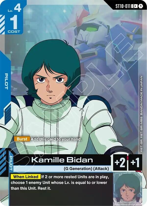Image for Kamille Bidan (C+) (ST10-011) (Starter Deck 10: Generation Pulse) (ST10) - Gundam Card Game