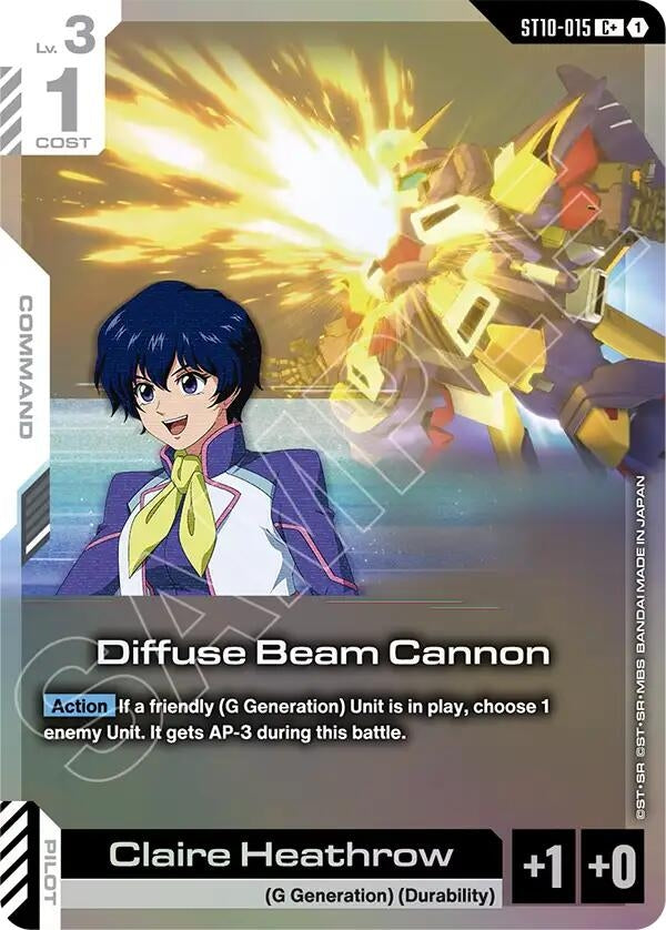 Image for Diffuse Beam Cannon (C+) (ST10-015) (Starter Deck 10: Generation Pulse) (ST10) - Gundam Card Game