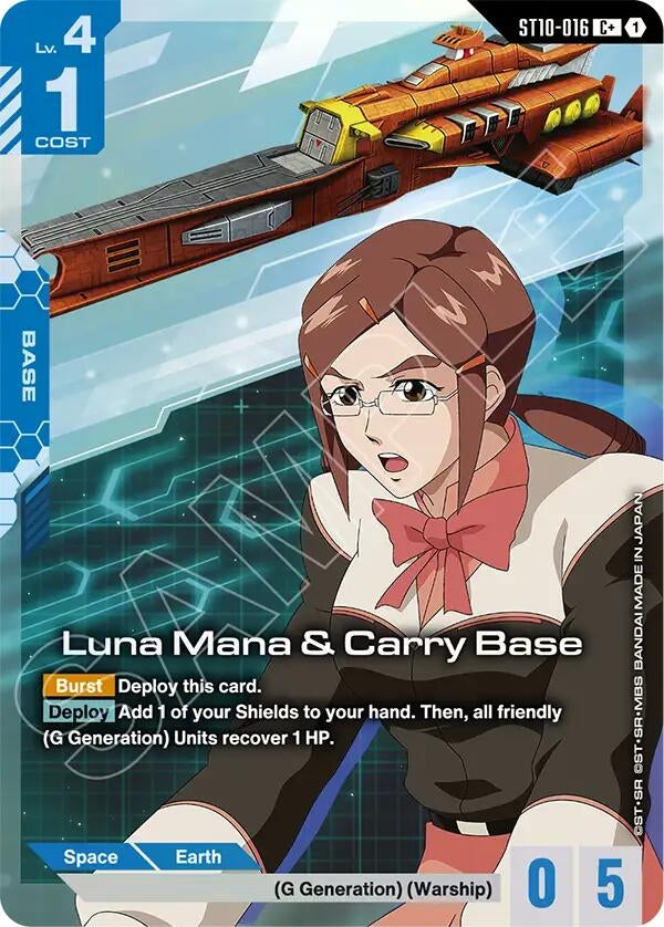Image for Luna Mana & Carry Base (C+) (ST10-016) (Starter Deck 10: Generation Pulse) (ST10) - Gundam Card Game