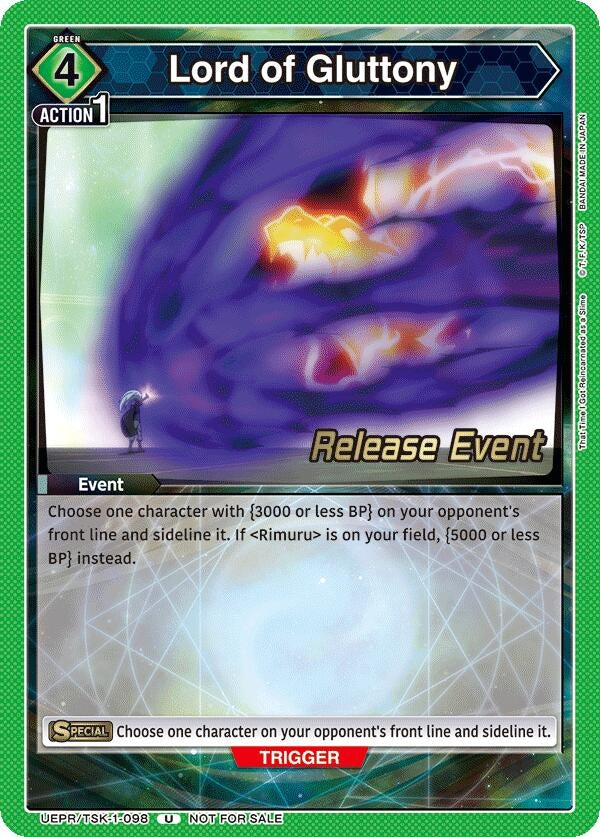 Image for Lord of Gluttony (UEPR/TSK-1-098) (UE20BT: That Time I Got Reincarnated as a Slime Release Event Cards) (UE20BT_RE) - Union Arena
