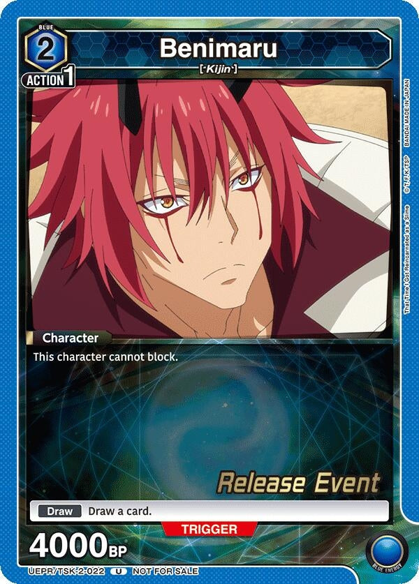 Image for Benimaru (022) (UEPR/TSK-2-022) (UE20BT: That Time I Got Reincarnated as a Slime Release Event Cards) (UE20BT_RE) - Union Arena