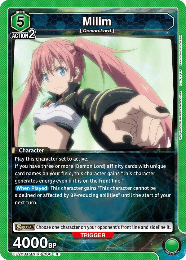 Image for Milim (P-006) (UE20BT/TSK-P-006) (UE20BT: That Time I Got Reincarnated as a Slime) (UE20BT) - Union Arena