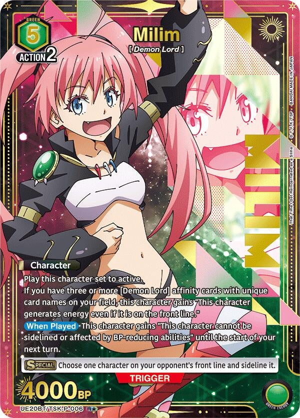 Image for Milim (P-006) (R*) (UE20BT/TSK-P-006) (UE20BT: That Time I Got Reincarnated as a Slime) (UE20BT) - Union Arena