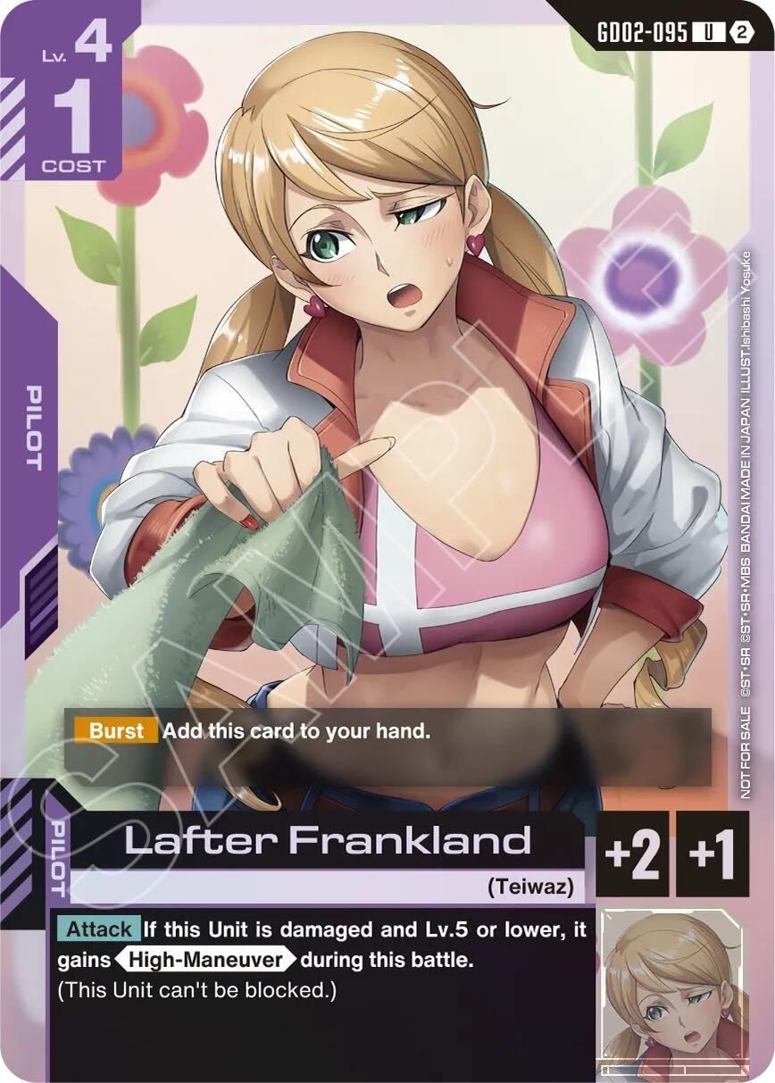 Image for Lafter Frankland (Store Tournament Participation Pack 05) (GD02-095) (Gundam Promotional Cards) (GCG-PR) - Gundam Card Game