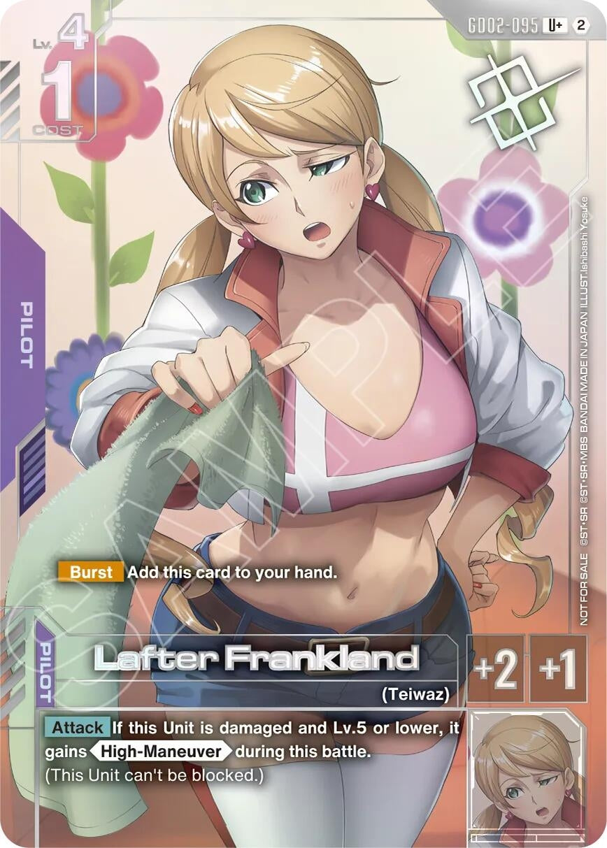 Image for Lafter Frankland (Store Tournament Winner Pack 05) (GD02-095) (Gundam Promotional Cards) (GCG-PR) - Gundam Card Game