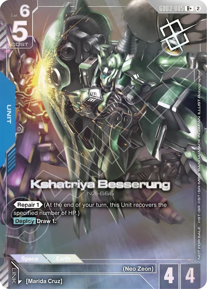Image for Kshatriya Besserung (Store Tournament Winner Pack 05) (GD03-005) (Gundam Promotional Cards) (GCG-PR) - Gundam Card Game