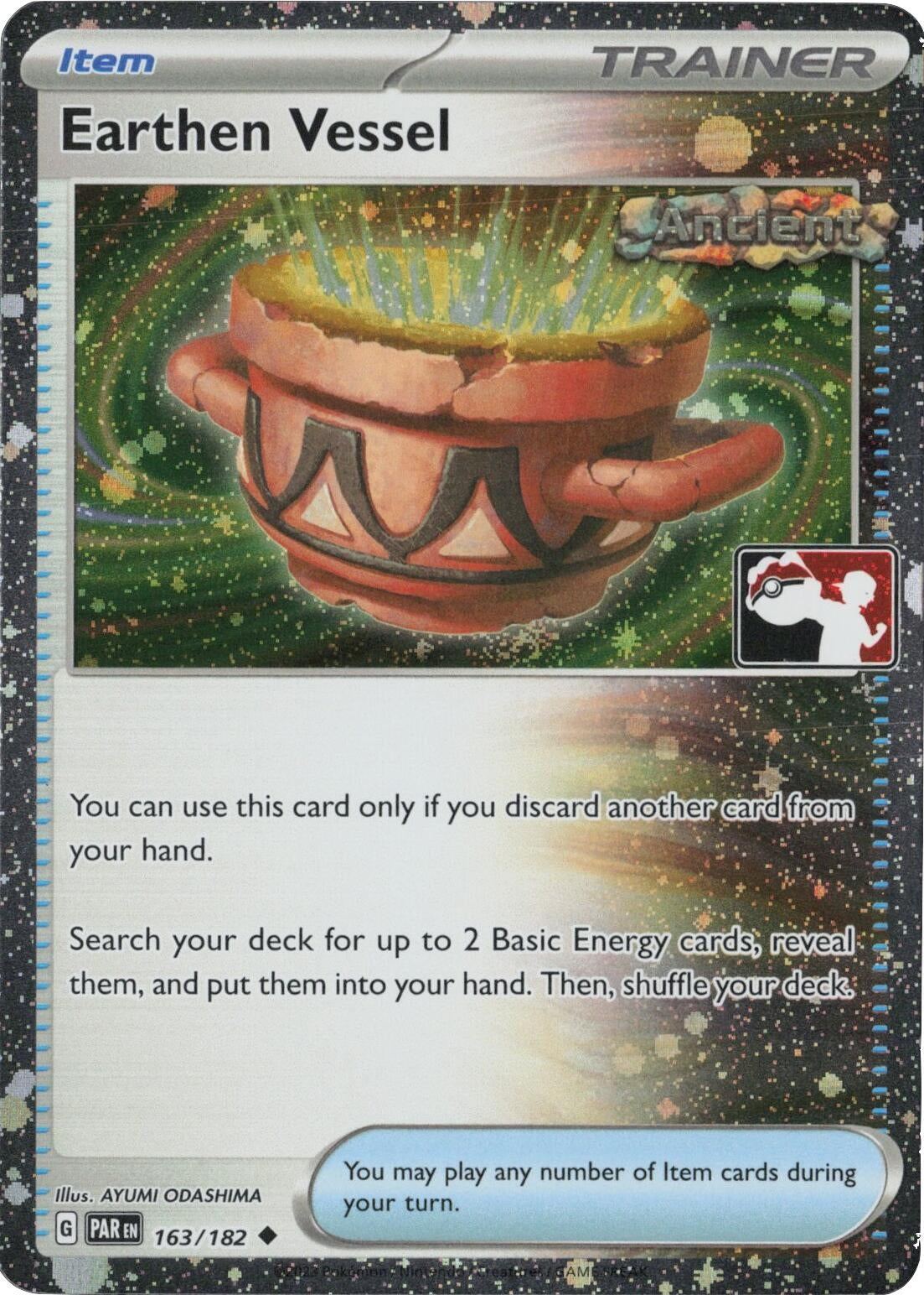 Image for Earthen Vessel - 163/182 (Cosmos Holo) (163/182) (Prize Pack Series Cards) - Pokemon