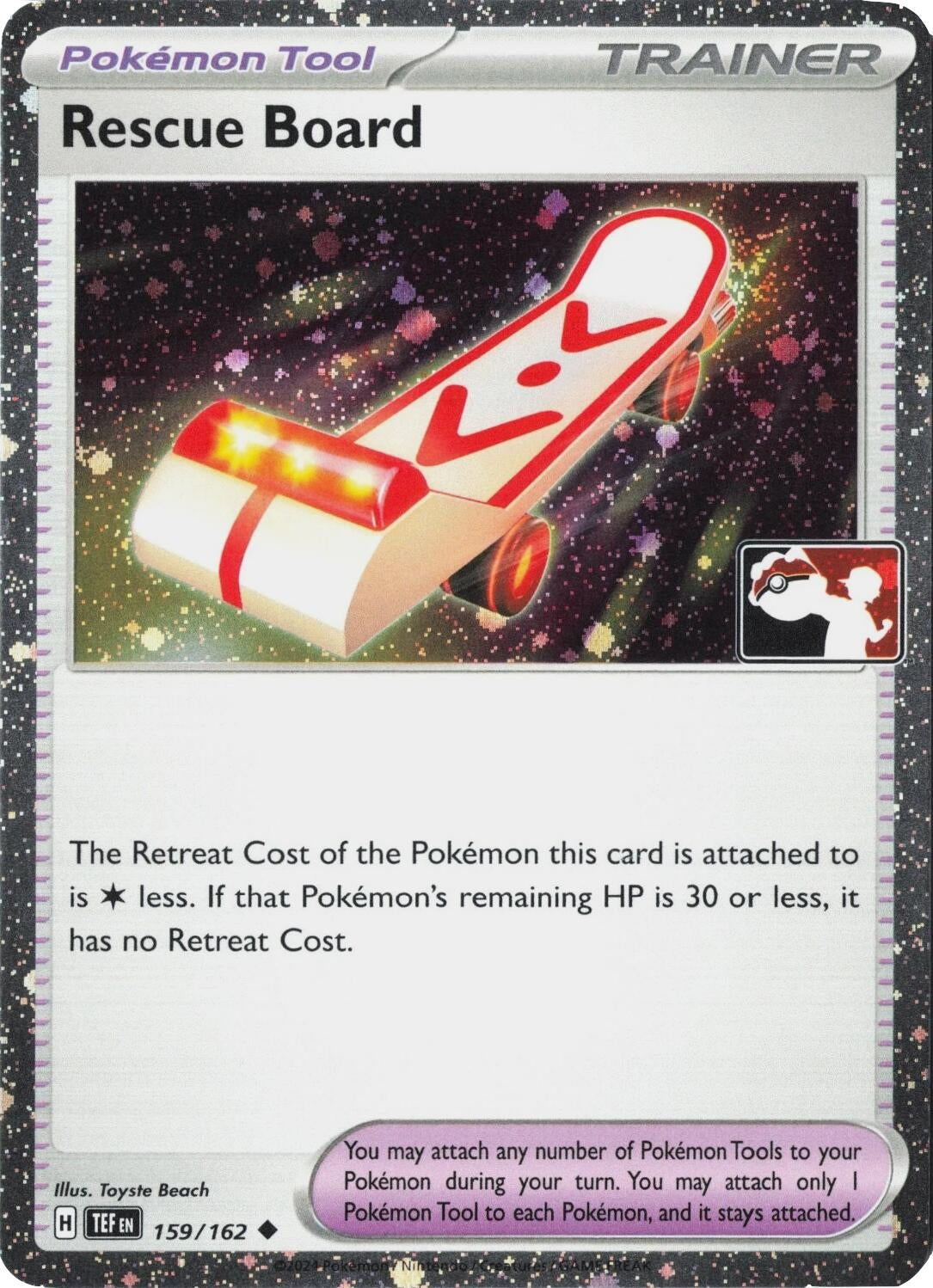 Image for Rescue Board - 159/162 (Cosmos Holo) (159/162) (Prize Pack Series Cards) - Pokemon