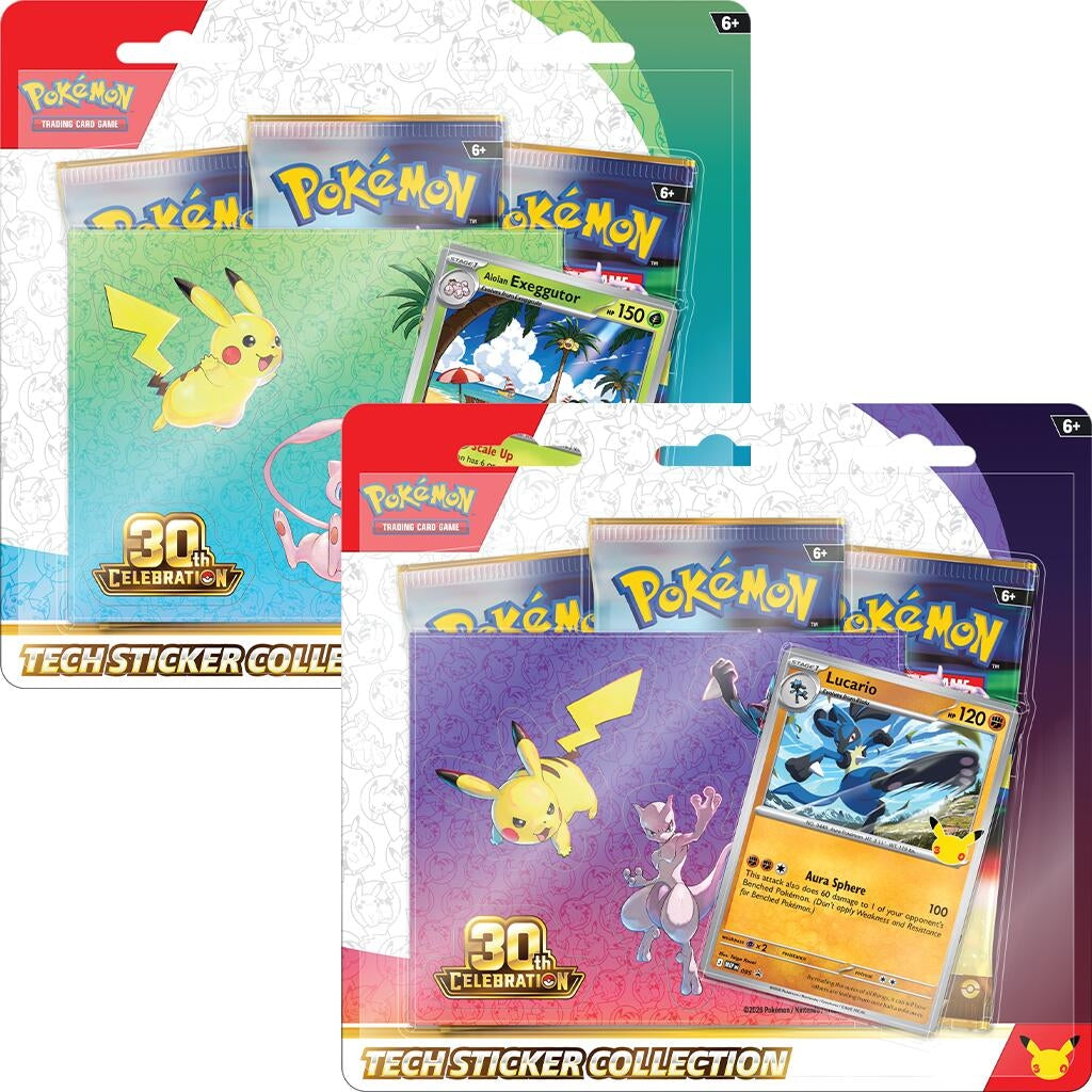 Image for 30th Celebration Tech Sticker Collection [Set of 2] - Pokemon