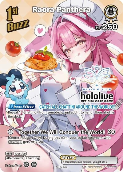 Image for Raora Panthera (P) (hBP06-013) (Bloom Cup) (hBP06-013) (hololive OFFICIAL CARD GAME Promos) (hOCGP) - Hololive