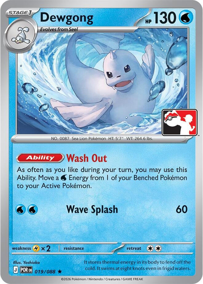 Image for Dewgong (019/088) (Prize Pack Series Cards) - Pokemon