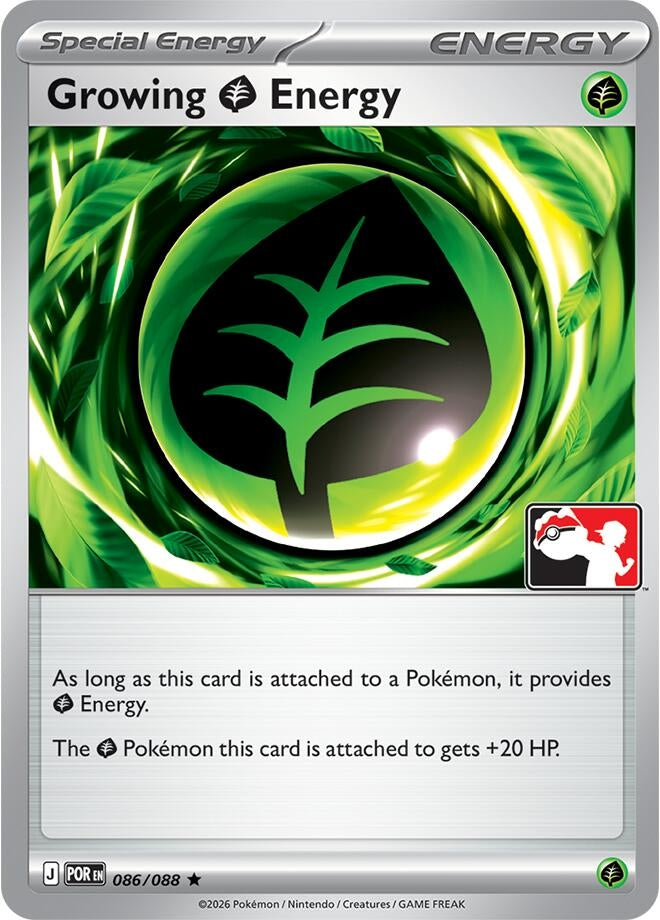 Image for Growing Grass Energy (086/088) (Prize Pack Series Cards) - Pokemon