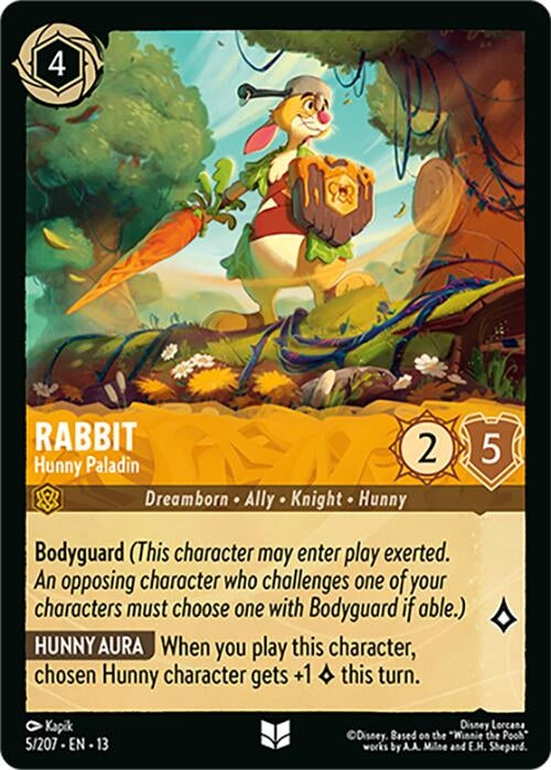 Image for Rabbit - Hunny Paladin (5/207) (Attack of the Vine!) (13) - Disney Lorcana