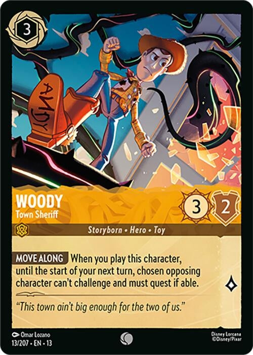 Image for Woody - Town Sheriff (13/207) (Attack of the Vine!) (13) - Disney Lorcana