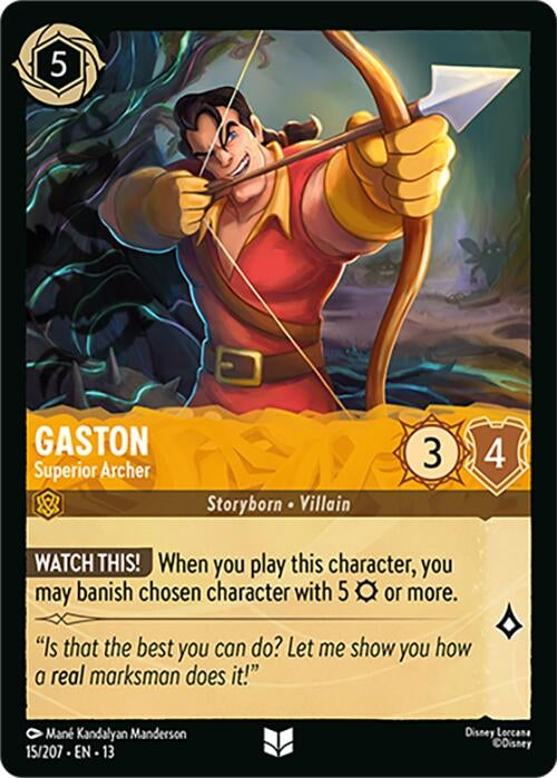 Image for Gaston - Superior Archer (15/207) (Attack of the Vine!) (13) - Disney Lorcana