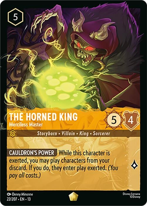 Image for The Horned King - Merciless Master (22/207) (Attack of the Vine!) (13) - Disney Lorcana