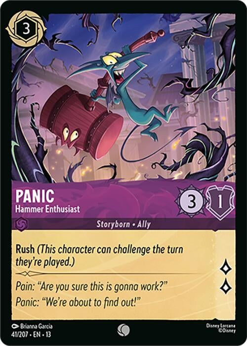 Image for Panic - Hammer Enthusiast (41/207) (Attack of the Vine!) (13) - Disney Lorcana