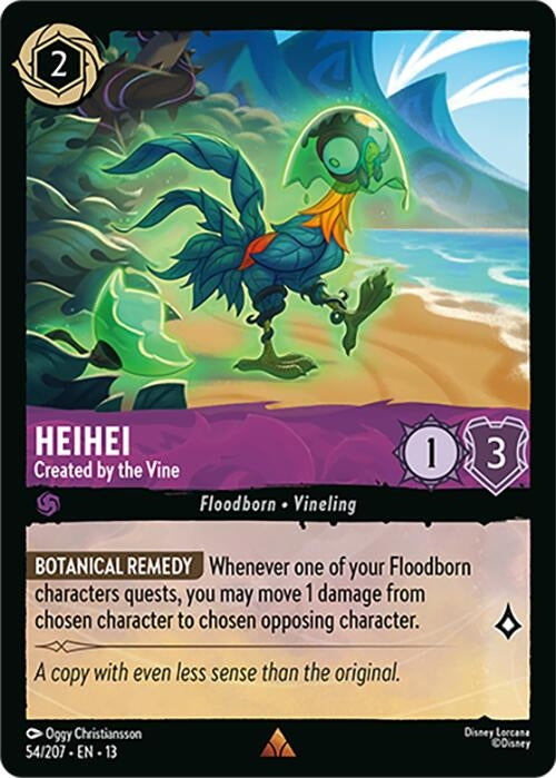 Image for Heihei - Created by the Vine (54/207) (Attack of the Vine!) (13) - Disney Lorcana