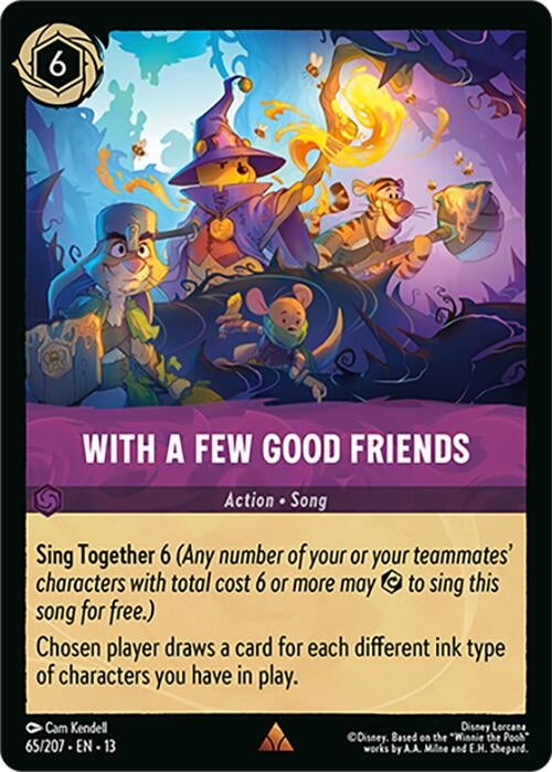 Image for With a Few Good Friends (65/207) (Attack of the Vine!) (13) - Disney Lorcana