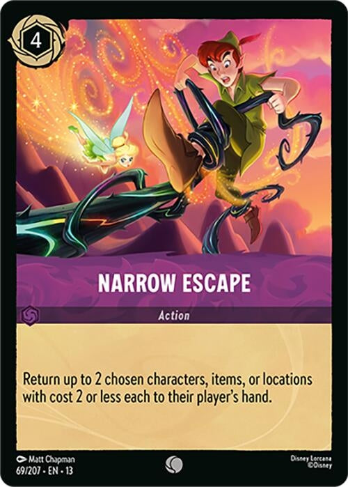 Image for Narrow Escape (69/207) (Attack of the Vine!) (13) - Disney Lorcana