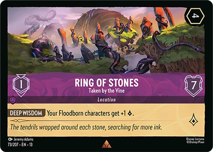 Image for Ring of Stones - Taken by the Vine (73/207) (Attack of the Vine!) (13) - Disney Lorcana