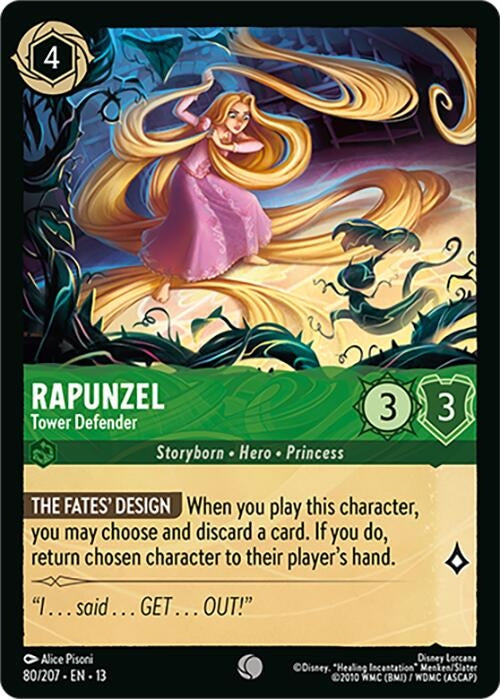 Image for Rapunzel - Tower Defender (80/207) (Attack of the Vine!) (13) - Disney Lorcana