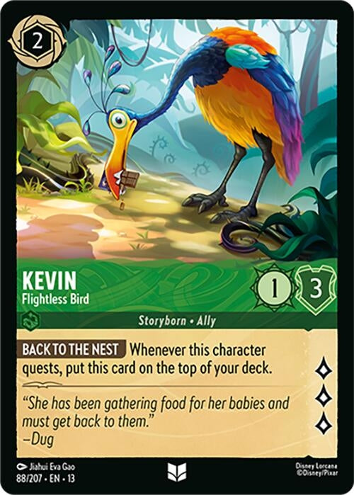 Image for Kevin - Flightless Bird (88/207) (Attack of the Vine!) (13) - Disney Lorcana