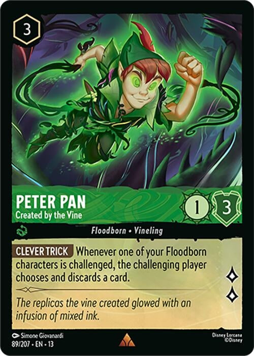 Image for Peter Pan - Created by the Vine (89/207) (Attack of the Vine!) (13) - Disney Lorcana