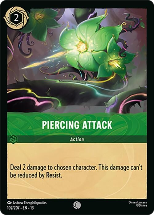 Image for Piercing Attack (102/207) (Attack of the Vine!) (13) - Disney Lorcana