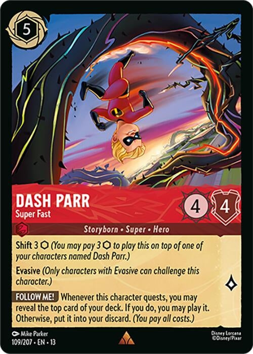 Image for Dash Parr - Super Fast (109/207) (Attack of the Vine!) (13) - Disney Lorcana