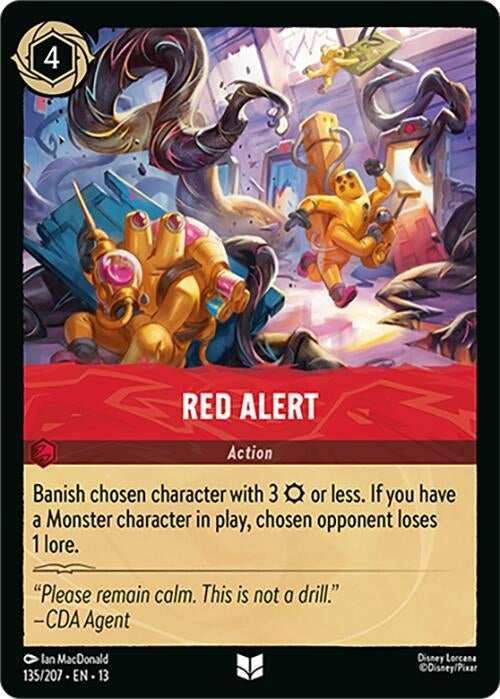 Image for Red Alert (135/207) (Attack of the Vine!) (13) - Disney Lorcana