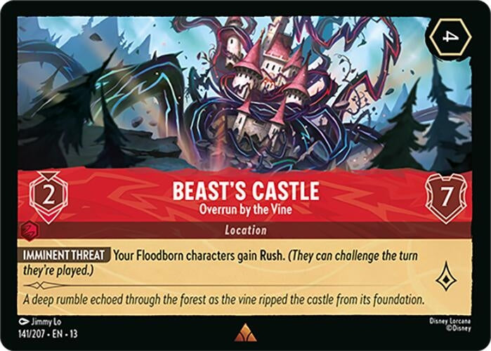 Image for Beast's Castle - Overrun by the Vine (141/207) (Attack of the Vine!) (13) - Disney Lorcana