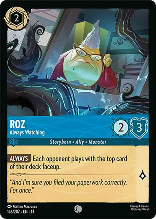 Image for Roz - Always Watching (145/207) (Attack of the Vine!) (13) - Disney Lorcana