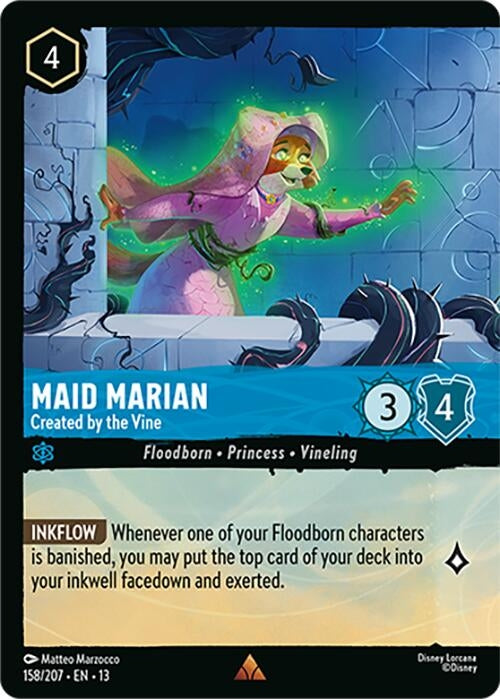 Image for Maid Marian - Created by the Vine (Foil) (158/207) (Attack of the Vine!) (13) - Disney Lorcana