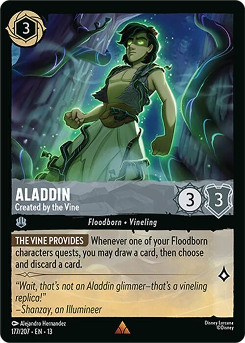 Image for Aladdin - Created by the Vine (177/207) (Attack of the Vine!) (13) - Disney Lorcana