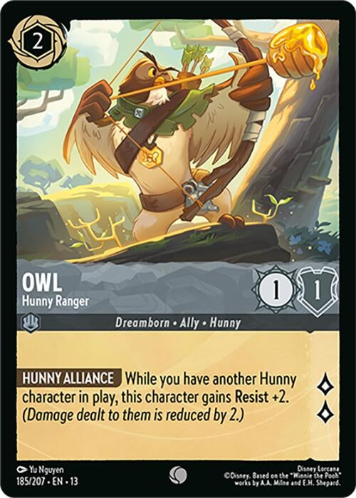 Image for Owl - Hunny Ranger (185/207) (Attack of the Vine!) (13) - Disney Lorcana