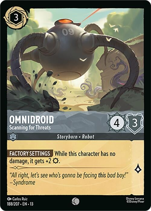 Image for Omnidroid - Scanning for Threats (188/207) (Attack of the Vine!) (13) - Disney Lorcana