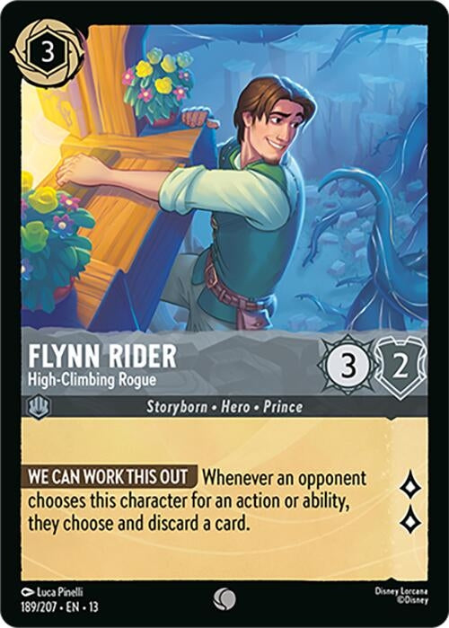 Image for Flynn Rider - High-Climbing Rogue (189/207) (Attack of the Vine!) (13) - Disney Lorcana
