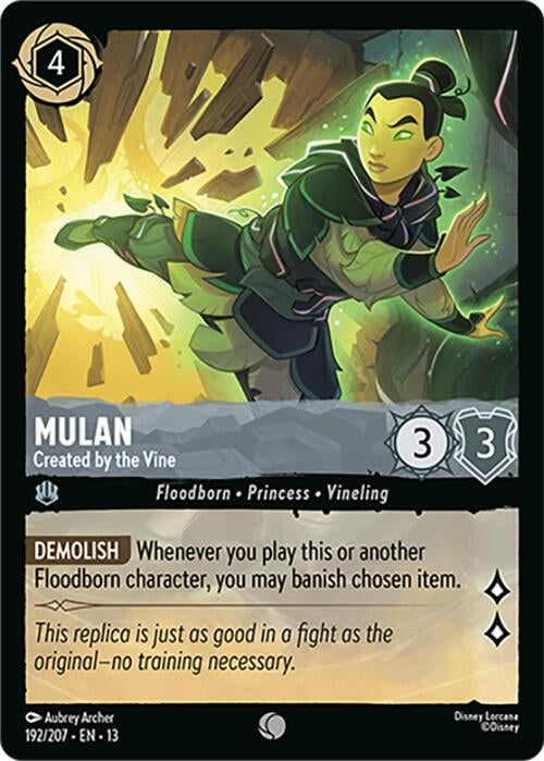 Image for Mulan - Created by the Vine (192/207) (Attack of the Vine!) (13) - Disney Lorcana