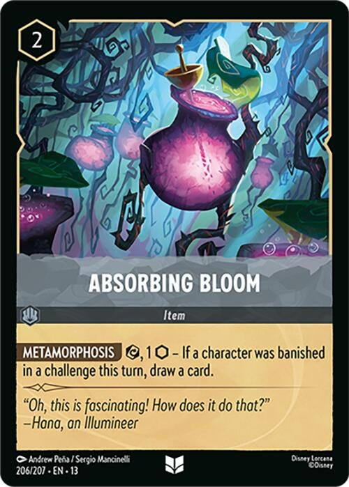 Image for Absorbing Bloom (206/207) (Attack of the Vine!) (13) - Disney Lorcana