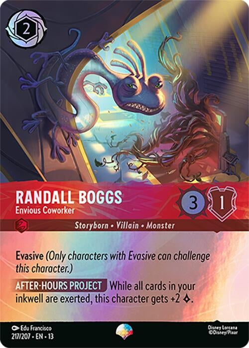 Image for Randall Boggs - Envious Coworker (Epic) (217/207) (Attack of the Vine!) (13) - Disney Lorcana