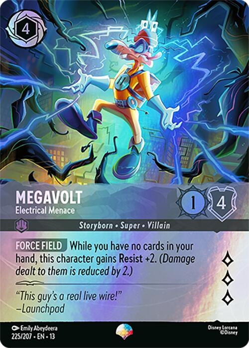 Image for Megavolt - Electrical Menace (Epic) (225/207) (Attack of the Vine!) (13) - Disney Lorcana