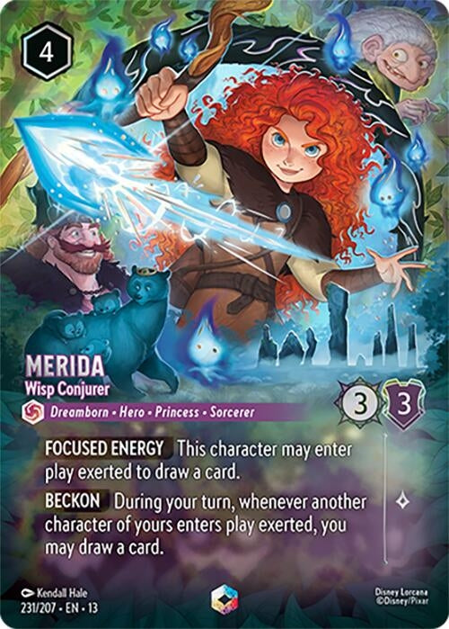 Image for Merida - Wisp Conjurer (Enchanted) (231/207) (Attack of the Vine!) (13) - Disney Lorcana