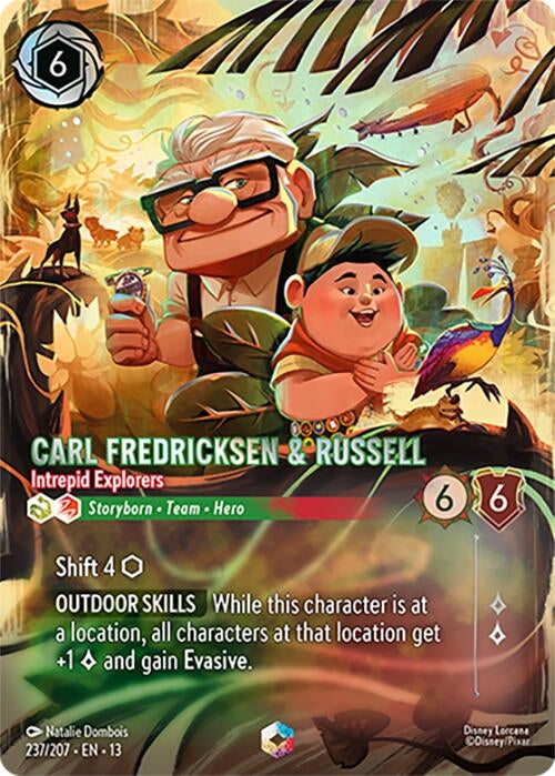 Image for Carl Fredricksen & Russell - Intrepid Explorers (Enchanted) (237/207) (Attack of the Vine!) (13) - Disney Lorcana