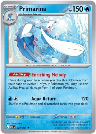 Primarina (020/084) (ME05: Pitch Black) (ME05)