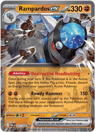 Rampardos ex (045/084) (ME05: Pitch Black) (ME05)