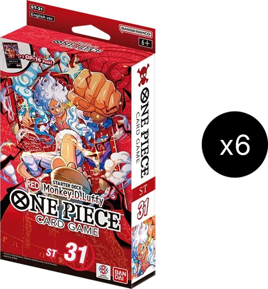 Image for Starter Deck 31: RED Monkey.D.Luffy Display - One Piece Card Game