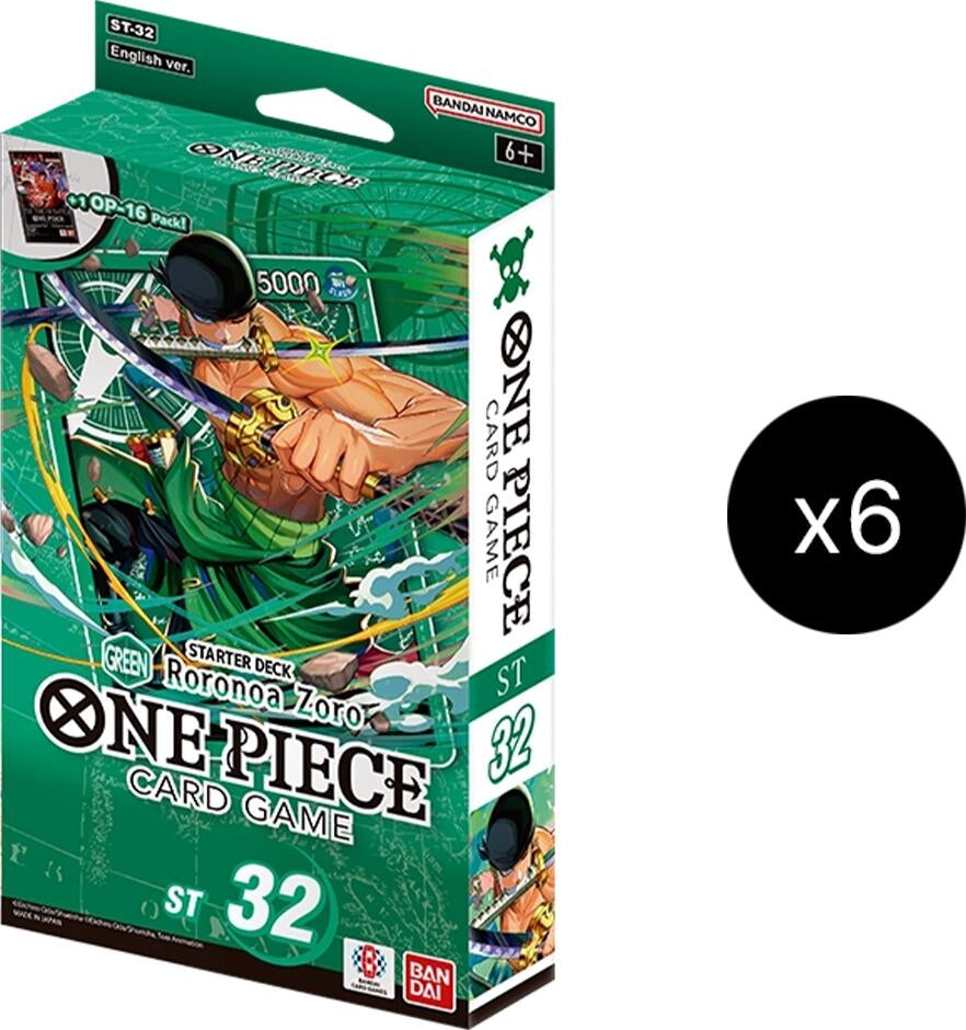 Image for Starter Deck 32: GREEN Roronoa Zoro Display - One Piece Card Game